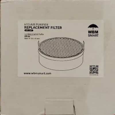 WBM Smart AR-04F Air Purifier Replacement Filter, 3-in-1 True HEPA