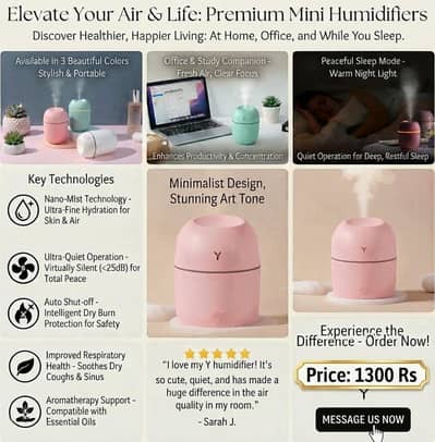 Air Humdifier Abs plastic white