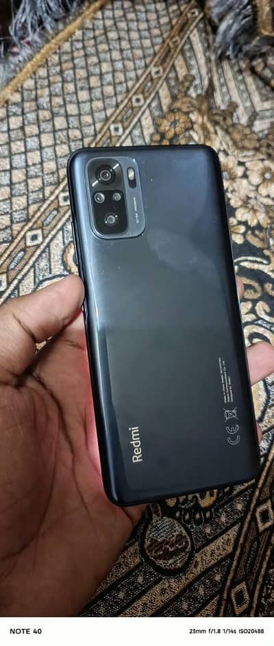 Xiaomi Redmi Note 10 128gb super amolate 33watt charger with full box