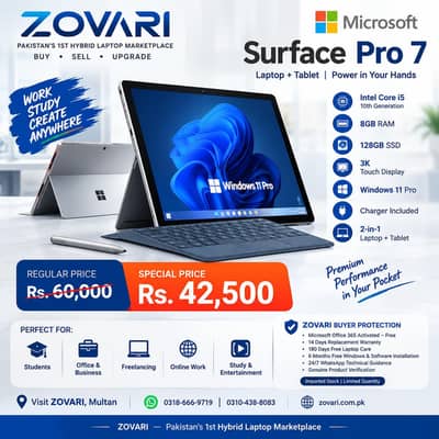 MICROSOFT SURFACE PRO 7 — JUST Rs. 42,500!