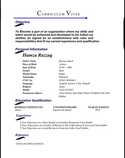 Need job