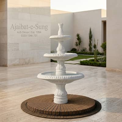Premium Garden Fountain / Lawn Fountain / Waterfall / Bench / Planter