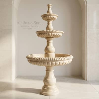 Marble Fountain / Concrete Fountain / Benches / Waterfall / Rockry