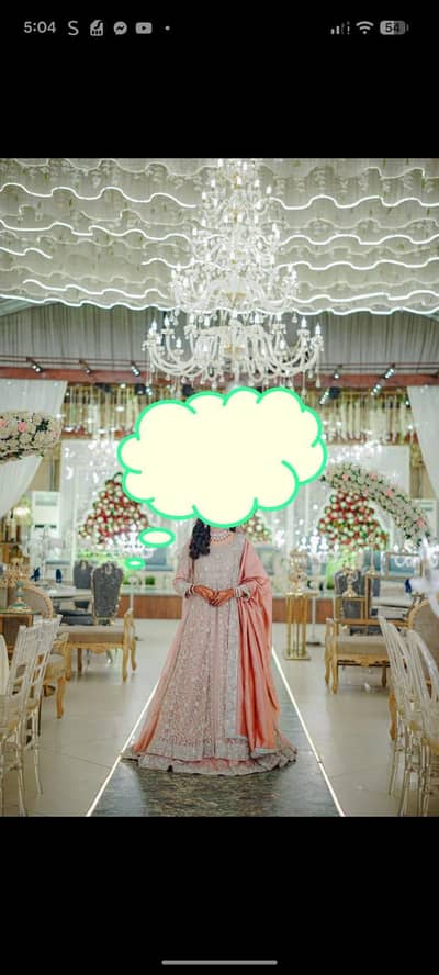walima bridal dress with jewelry and extra dupatta