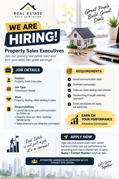 *WE ARE HIRING! - HK REAL ESTATE*  *HK Real Estate -