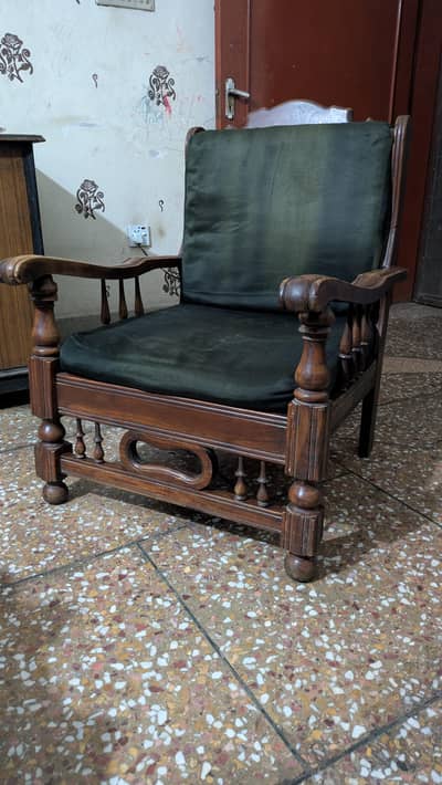 wooden sofa set