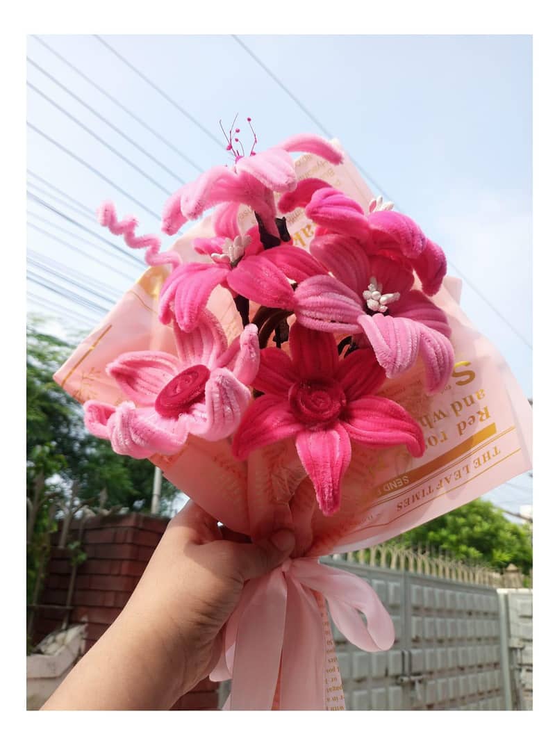 pipee cleaner flowers 1