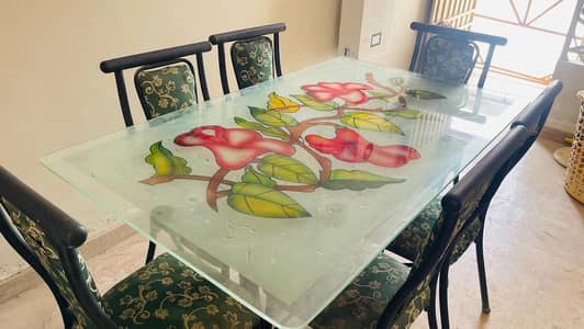 Iron dining table
