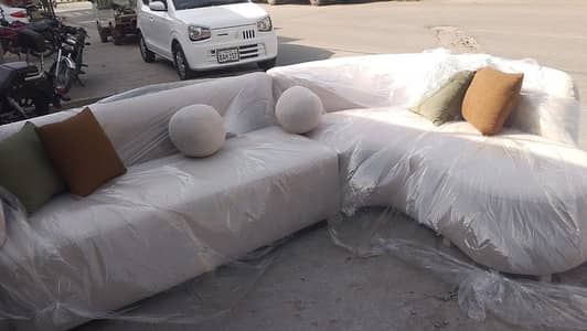 Brand new modern L-shape sofa set available for sale.