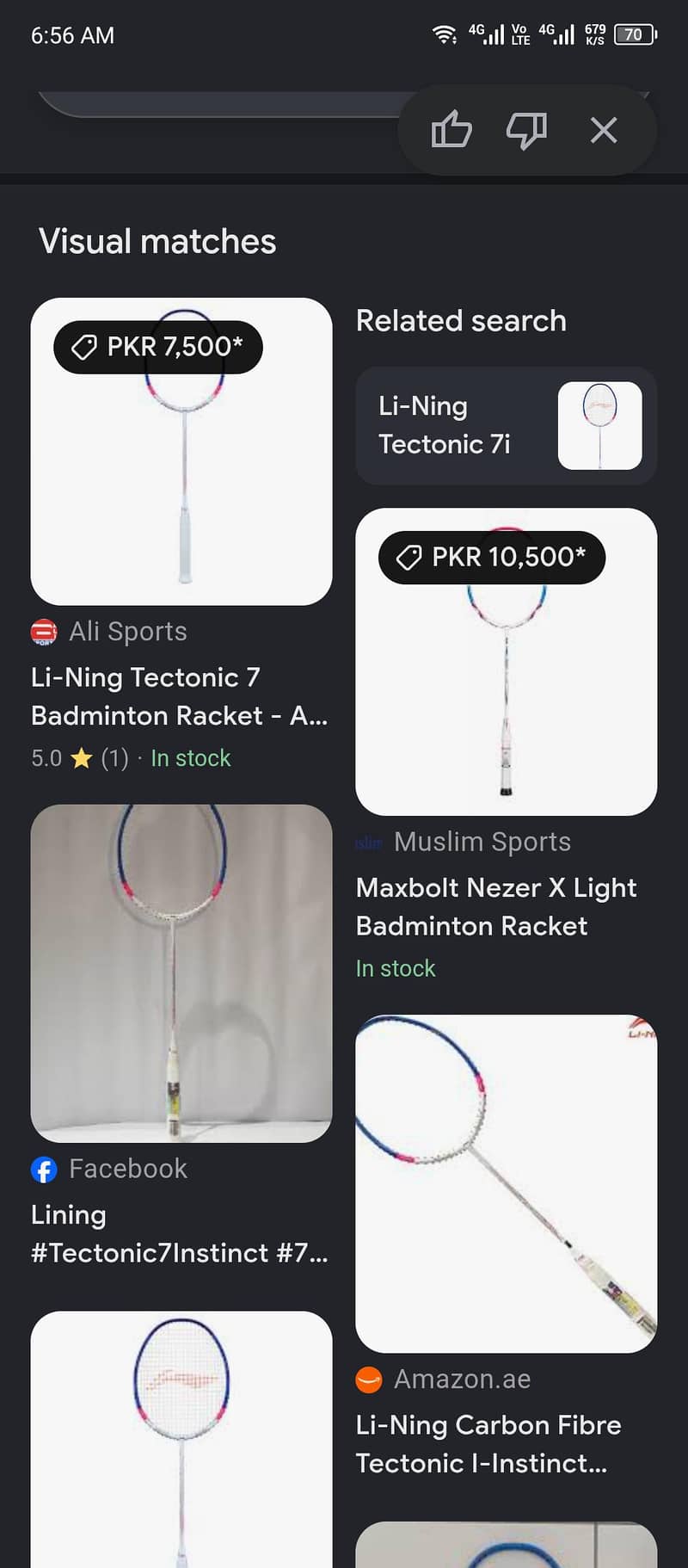 LINING TECTONIC 7i 6