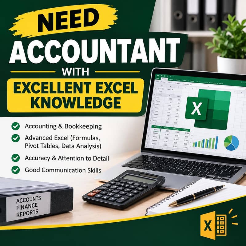 Need accountant with excellent knowledge of excel - Accounting ...
