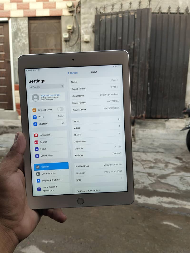 ipad 6th generation 32gb 7