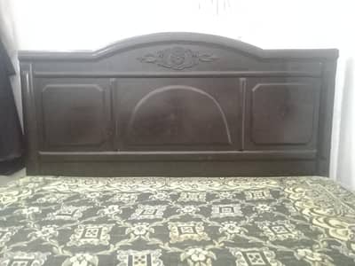 king size bed with new mattres for sell RS 33000 contact 0343-6380944