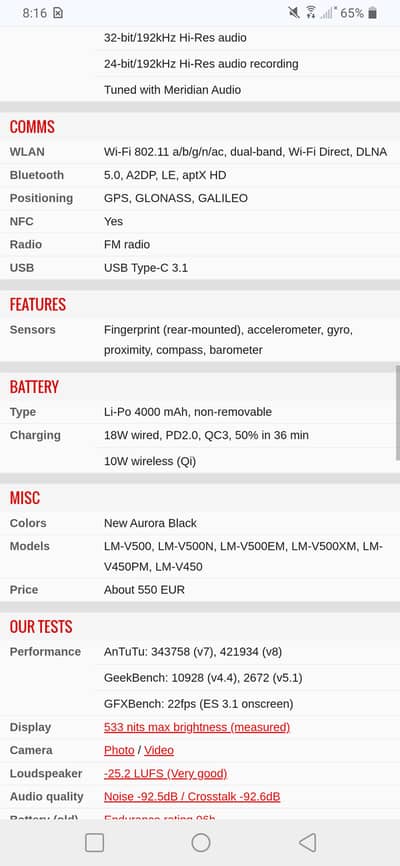 LG V50 ThinQ