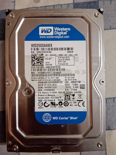 WD HARD DISK 250GB