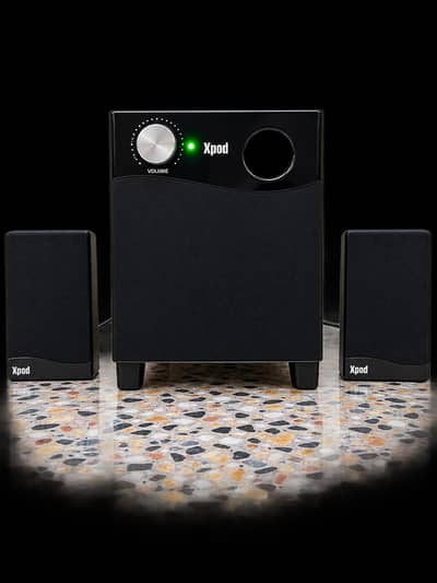 Xpod 2.1 Channel Sound System – Powerful Bass & Clear Sound