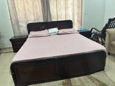 Bed with Side Tables