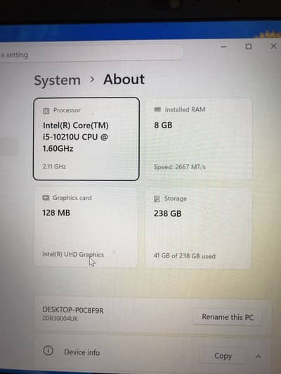 Lenovo thinkpad L13 8/256