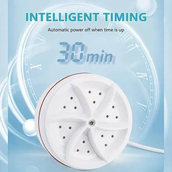 Mini clothes lazy washing machine ultrasonic turbine washing machine laundry cleaner home travel / Kids Suit And Socks Or Under Garment Washable