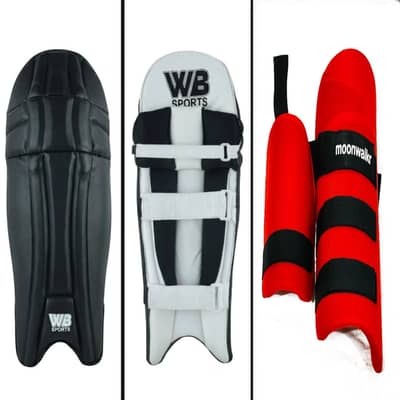 WB sports batting pads + moon walker thigh pads | cricket protection
