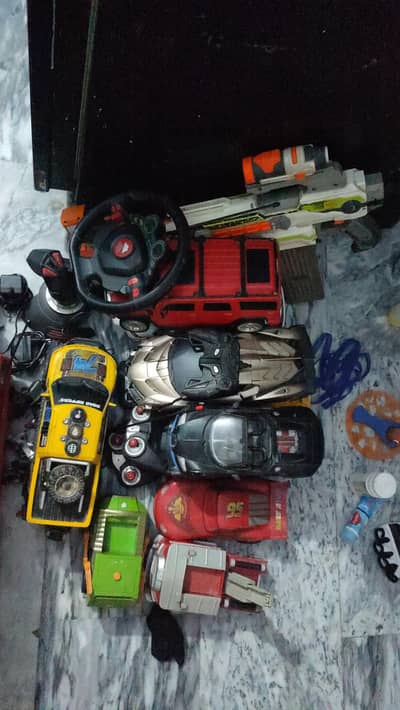 Used toy Cars and tracks