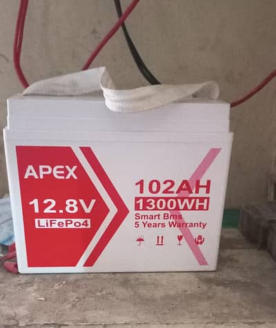 MPPT inverter ups AC DC and Abex lithium battery 12.8v 102Am 1300WH