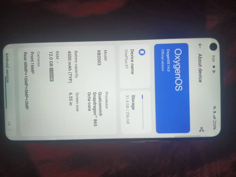 One Plus 8t 0