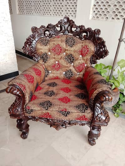 Attock 5 seater wooden  sofa with 1 table 0/3/0/7/8/3/7/8/4/8/7