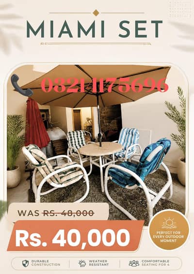 OUTDOOR GARDEN UPVC RATTAN FURNITURE SOFA SET CHAIRS TABLE UMBRELLA