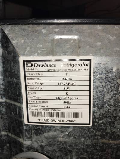 Dawlance Refrigerator For sale