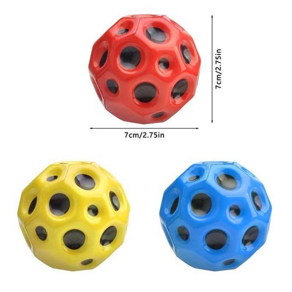 T   Moon Ball - Hyper Bouncy Ball - All Ages Extreme Bounce and Fun - Perfect for Active Play and Outdoor Games - Assorted Color