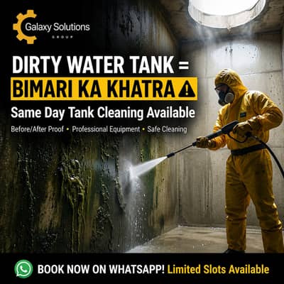 Professional Water Tank Cleaning Services in Karachi
