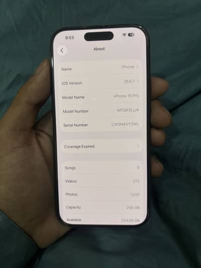 Apple iPhone 15 Pro jv 256GB Urgent sell