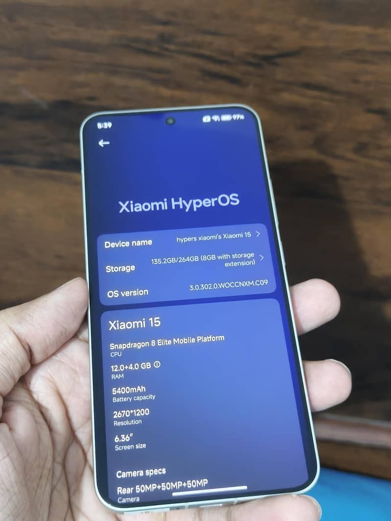 Xiaomi 15 non active complete 6