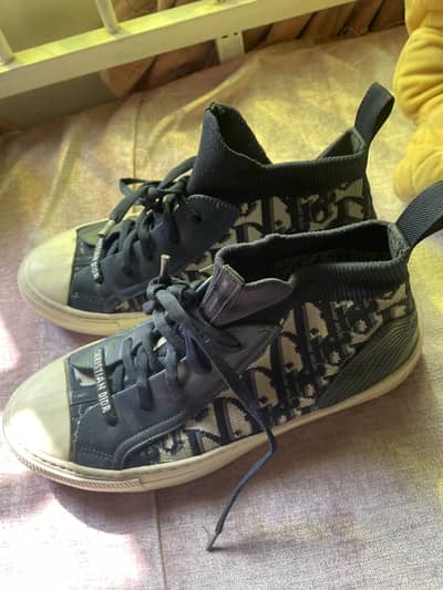 Christian dior walk n dior high top shoes size 38.5