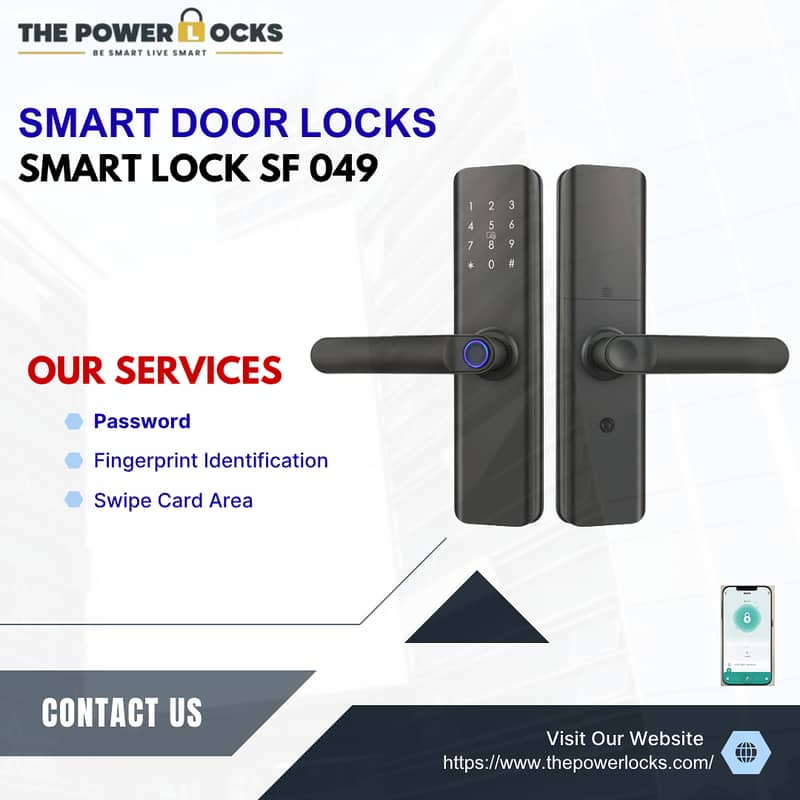 Advanced Door Lock SF-059 | Keyless Entry | Fingerprint & PIN Security 15