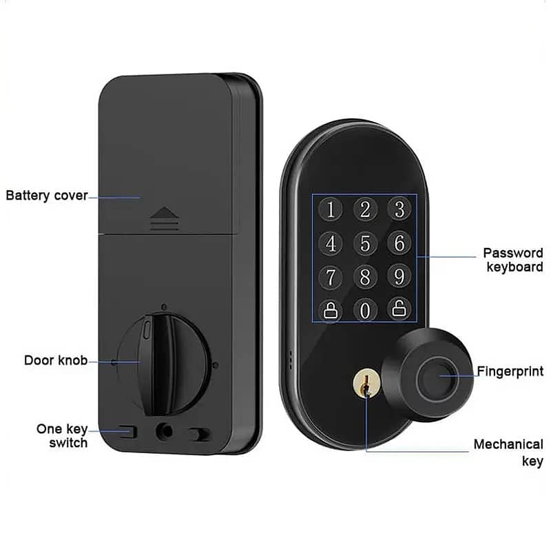 Advanced Door Lock SF-059 | Keyless Entry | Fingerprint & PIN Security 8