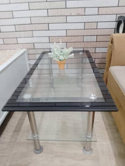 Stylish Glass Top Center Table / Coffee Table – Excellent Condition
