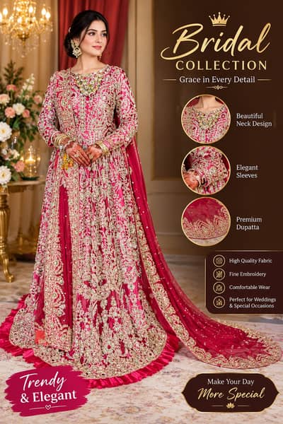 lehnga / bridal lehnga / designer wedding wear dress / barat dress