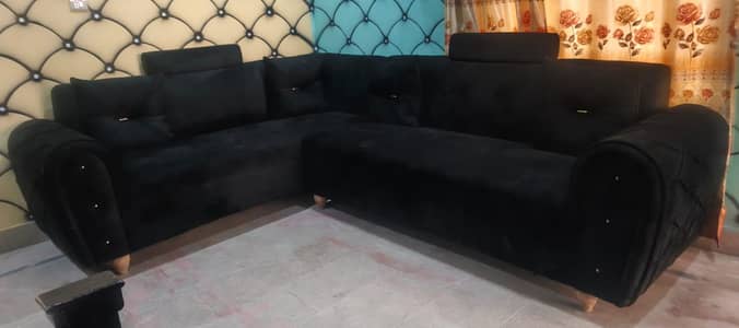 L shape sofa new hai whatappas 03457896416