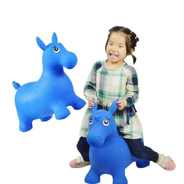 Bouncy Horse (with music) Toys Inflatable Bouncer Jumping Child Inflatable Rubber Baby