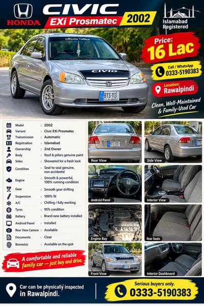 Honda Civic Prosmetic 2002