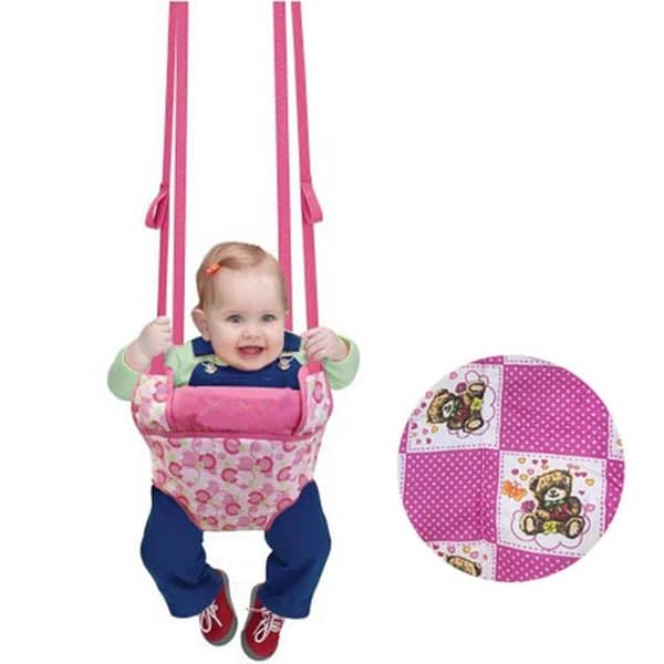 T  Baby Girl Exercise Doorway Bouncer Jumper - 30 kg support - Pink