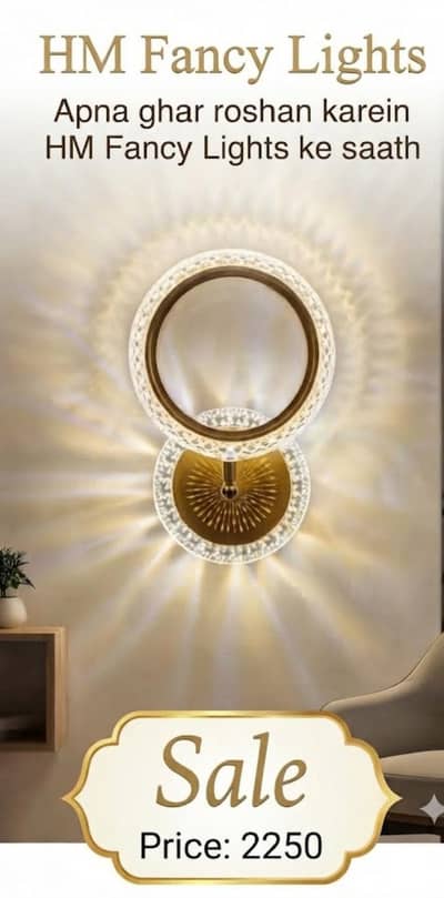 Wall light crystal