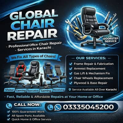 Chair Repair Karachi, Executive Chair Repair, Hydraulic & Gaming Chair