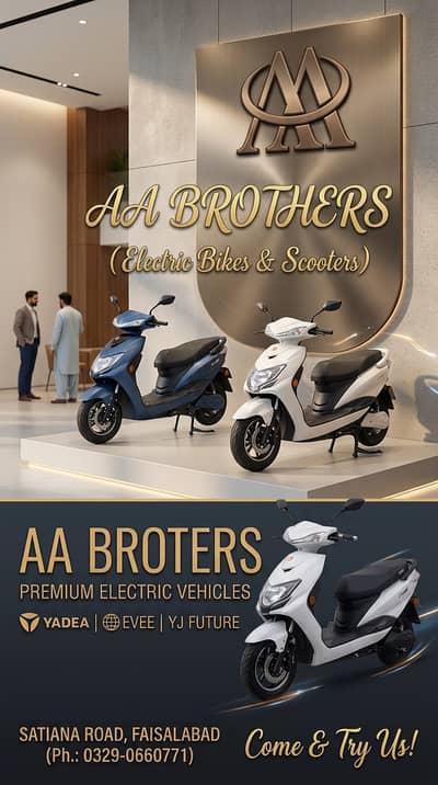 Evee/yadea/yj future/AA brother satiana road/electric bike/scooty