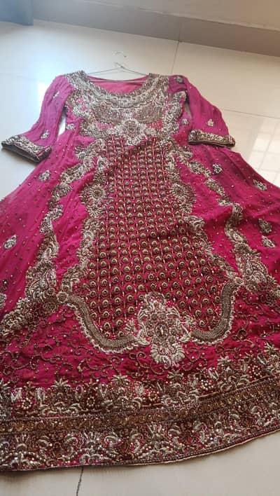 reddish full embroidered maxi