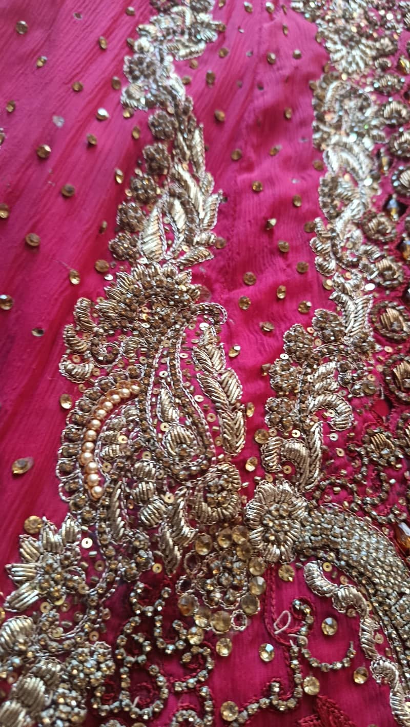 reddish full embroidered maxi 5