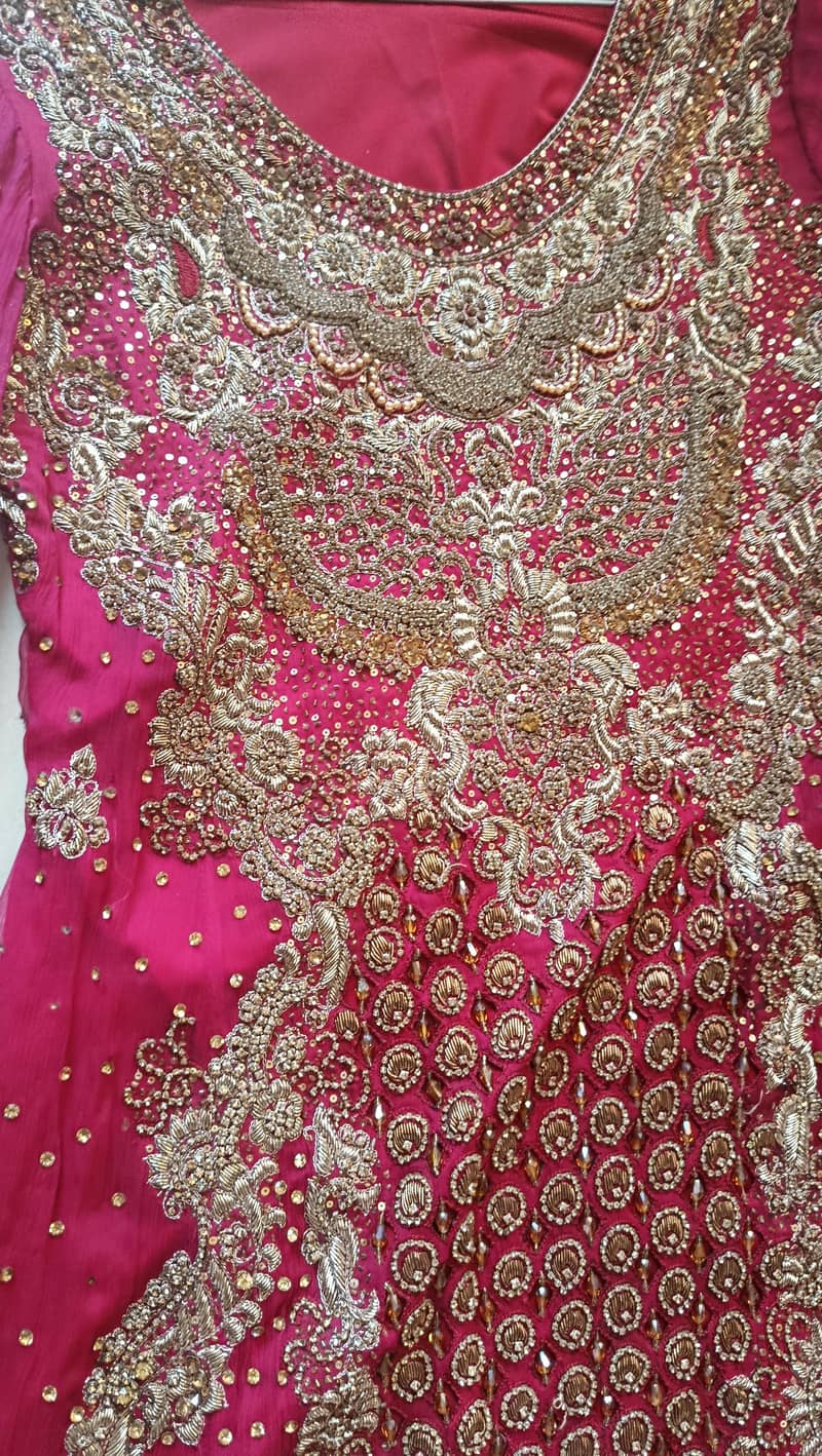 reddish full embroidered maxi 7