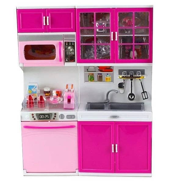 T  Pink Modern Kitchen Toy Set for Girls - 12 inches